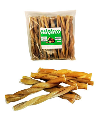 Jumbo XXL Premium Naturel Burgu Çubuk Ödül Kemiği 250 Gr
