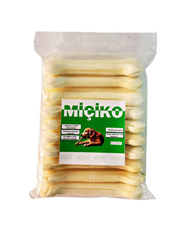 Vip Yüksek Kalite 12Cm 10Lu Sütlü Köpek Ödül Çiğneme Kemiği