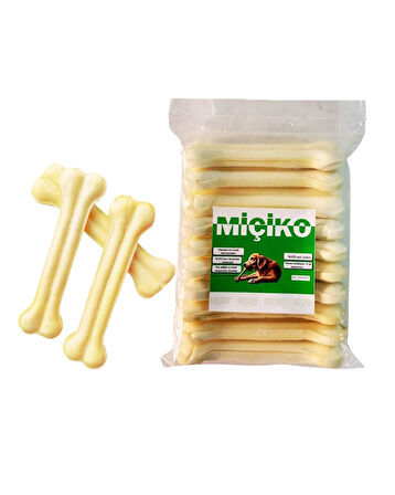 Vip Yüksek Kalite 15Cm 12Li Sütlü Köpek Ödül Çiğneme Kemiği