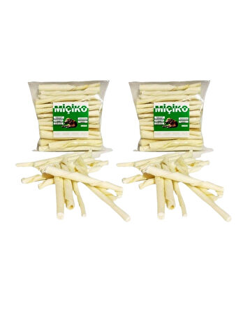 2 x 50Li Sütlü Burgu Ödül Çubuğu ve Çiğneme Kemiği 8-10Cm