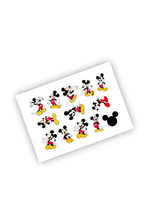 Mickey Mouse Sticker Micky Etiket