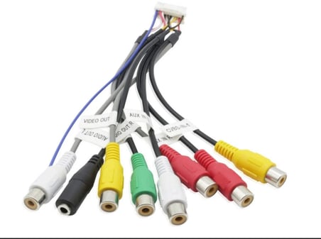 Mikrofon Girişli Android Multimedya Double Teypler İle Uyumlu 20 Pin Amfi Rca Kablo Demeti