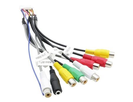 Mikrofon Girişli Android Multimedya Double Teypler İle Uyumlu 20 Pin Amfi Rca Kablo Demeti