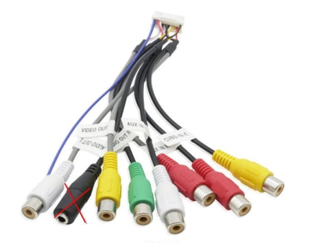 Mikrofon Girişsiz Android Multimedya Double Teypler İle Uyumlu 20 Pin Amfi Rca Kablo Demeti
