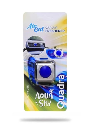 MİKROFİBER BEZ KİRPİ ÇİFT TARAFLI + AIRGUT QUADRA ARAÇ İÇİ HAVA FERAHLATICI - AQUA SKY + MİKROFİBER BEZ ÇİFT TARAFLI ZEBRA 30X60 3 LÜ SET 