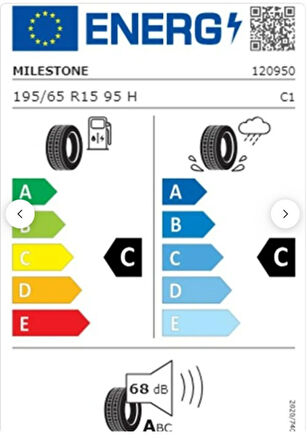 Milestone 195/65 R15 TL 95H REINF. CARMILE Yaz Lastiği (Üretim Tarihi:2025) 
