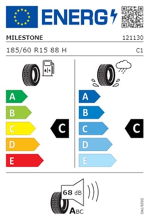 Milestone 185/60 R15 TL 88H REINF. CARMILE Yaz Lastiği (Üretim Tarihi:2025) 