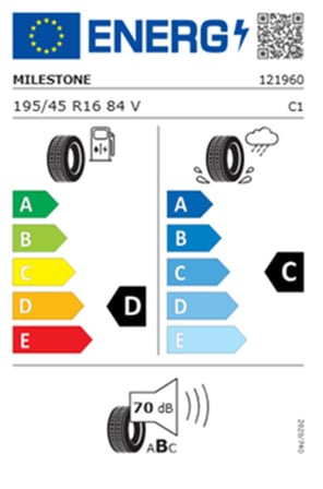 Milestone 195/45 R16 TL 84V REINF. CARMILE SPORT Yaz Lastiği (Üretim Tarihi:2026) 