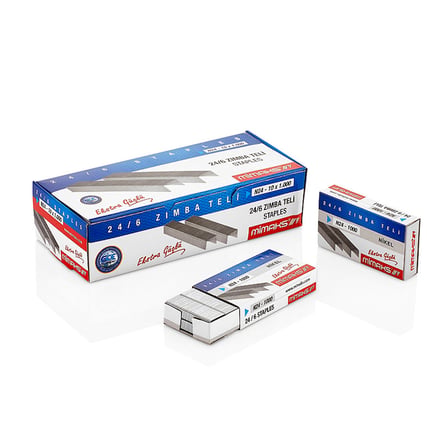Mimaks N-24 24/6 Zımba Teli - 1 Küçük Kutu (1.000 Tel)