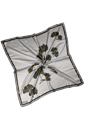 Mısırlı Eşarpları Cocoon Twill ( Tivil ) Yaprak Desenli Eşarp