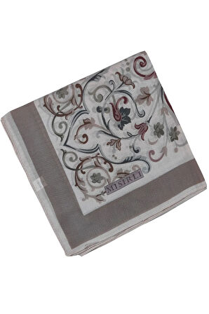 Mısırlı Eşarpları Etnik Desenli Şifon Eşarp