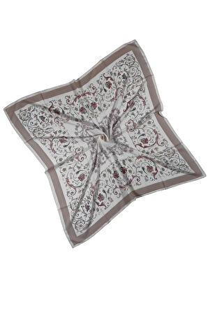 Mısırlı Eşarpları Etnik Desenli Şifon Eşarp