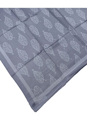 Bantlı Prenses Yaprak Desenli Eşarp