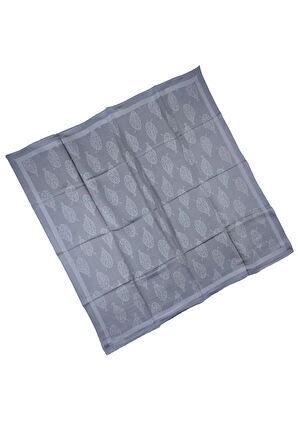 Bantlı Prenses Yaprak Desenli Eşarp