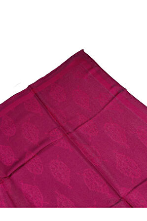 Bantlı Prenses Yaprak Desenli Eşarp