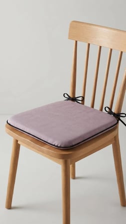 BAHÇE BALKON MUTFAK KREŞ SANDALYE MİNDERİ FERMUARLI 40X40 6 ADET DÜZ PEMBE 5 CM GRİ SÜNGER