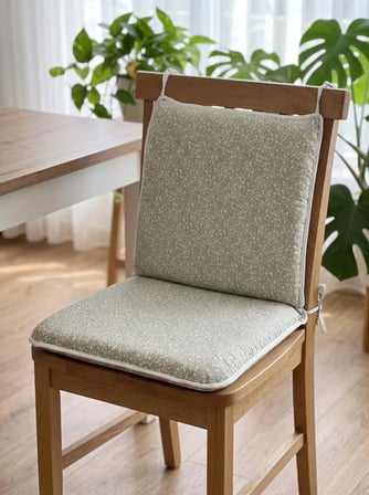 BAHÇE BALKON MUTFAK KREŞ SANDALYE MİNDERİ FERMUARLI 40X40 6 ADET YEŞİL ÇİÇEKLİ 5 CM GRİ SÜNGER
