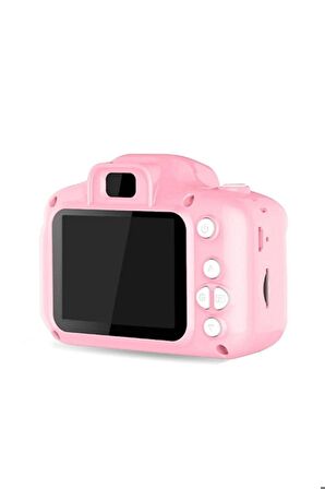 Mini 1080p Hd Kamera Çocuklar Için Dijital Fotoğraf Makinesi 2.0 Inç Ekran 720-1080p Pembe Renk