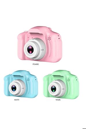 Mini 1080p Hd Kamera Çocuklar Için Dijital Fotoğraf Makinesi 2.0 Inç Ekran 720-1080p Pembe Renk