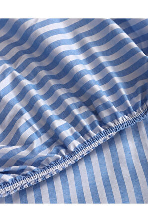 Mirvona Home Saten Beyaz Çift Kişilik Lastikli Çarşaflı Nevresim Takımı