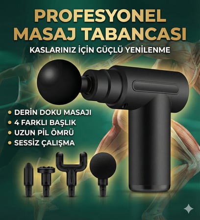 4 Başlıklı 6 Kademeli Titreşimli Şarjlı Mini Masaj Aleti