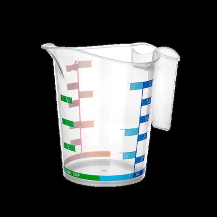 Ölçü Kabı Dereceli Renkli 1000 ML + 500 ML Set