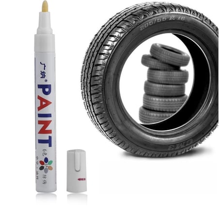 Lastik Yazı mi - Beyaz