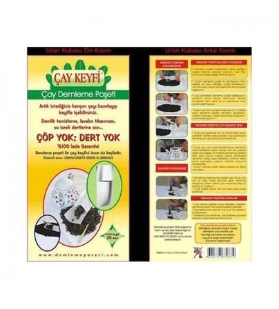 Ev Tipi  Demleme Poşeti 25Li Paket