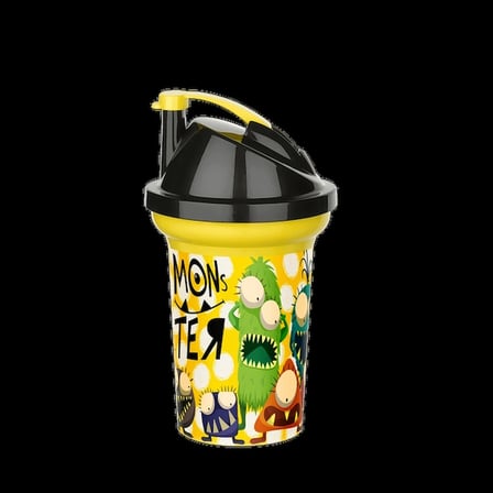 Tedy Pipetli Çuk Içecek Bardağı Desenli Bardak 300ml