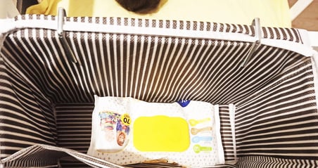 Bebek Beşik Başucu Düzenleyici Kapaklı 5 Bölmeli Organizer