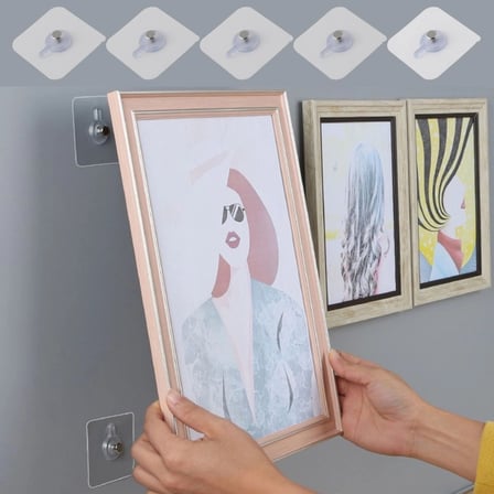 5 Li Yapışkanlı  Banyo Raf Tutucu Askı Pin  Çok Amaçlı Askısı