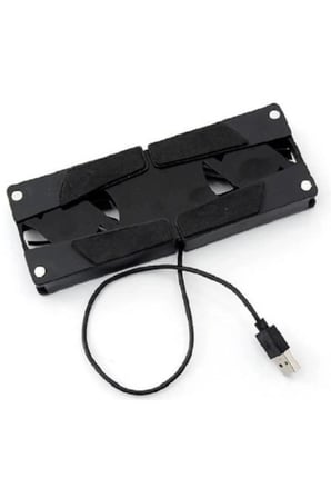 2 Fanlı Notebook Soğutucu Portatif Katlanabilir Laptop Soğutucu Fan Usbli Stand Biisayar Fanı