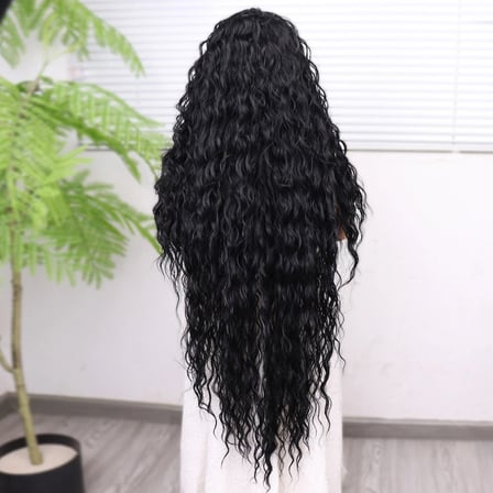 Siyah Fiber Sen Tül Peruk
