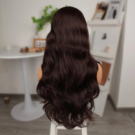 Karamel Fiber Sen Geniş Daalı Tül Peruk