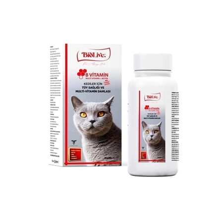 Biolive Kediler İçin B min+Multimin  Sağlığı Likit min 100ml