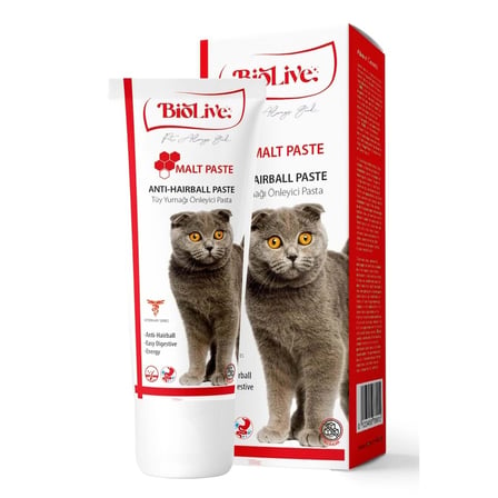 Biolive AntiHairBall Kediler İçin  Yumağı Önleyici Paste 100gr