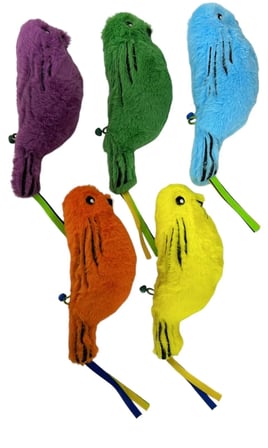 Catnipli Zilli  Peluş Kuş Kedi Köpek  Oyuncağı Çeşitli Renklerde 8 cm x 30 cm