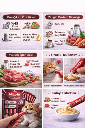 Ciğerli Kızılcıklı Keçi Sütlü Kedi a Ödülü 6x12g