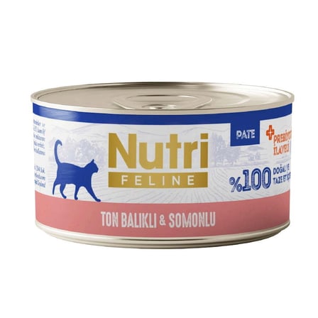 Nutri Feline Ton lı ve Somonlu Tahılsız Kedi Konservesi 70 Gr