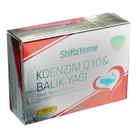 Shiffa Home Koenzim Q10 &amp;  Yağı Yumuşak Jel 1340 Mg x 30