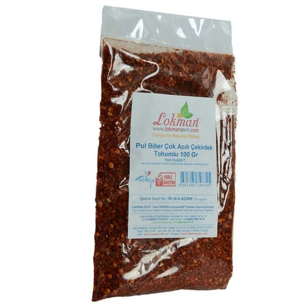 Pul Biber Çok Acılı Çekirdek lu 100 Gr Paket