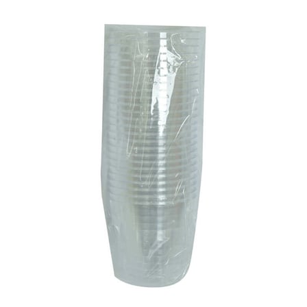 Lüks Kristal Bardak Sert Plastik   Su Otomat Bardağı 180 Ml 25 li 1 Paket