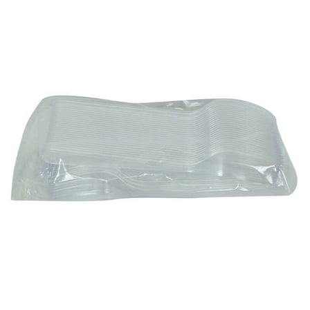 Lüks Çatal Sert Plastik Şeffaf 50 Adet 1 Paket