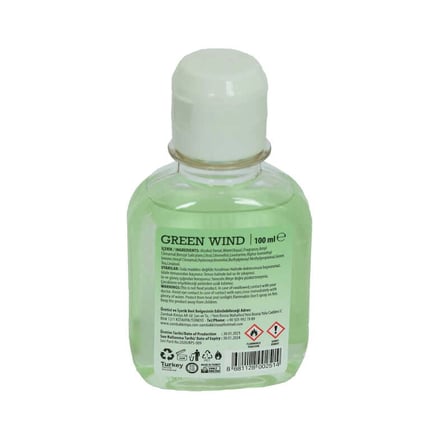 Yeşil lı Kolonya Green d Eau De Cologne 80 Derece 100 ML