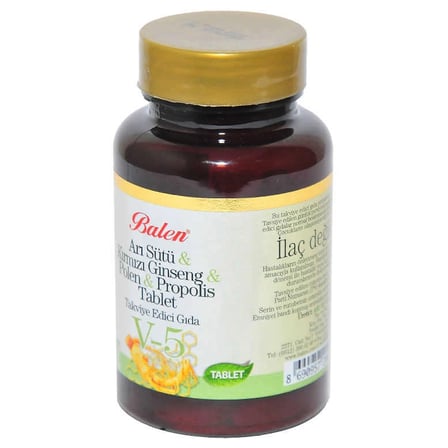 Arı Sütü &amp; Kırmızı Ginseng &amp; Polen &amp; Propolis 60 Tablet