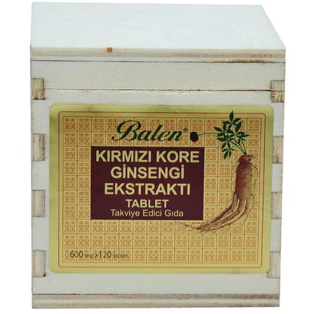 Kırmızı Kore Ginsengi Ekstraktı 120 Tablet