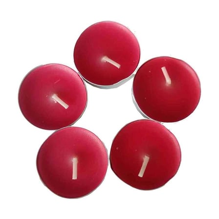 Tea Lights Kırmızı  5 li 1 Paket