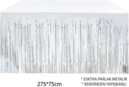 Metalize Masa Eteği 275x75 cm – Kendinden Yapışkanlı