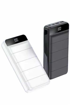 Powerbank 50.000 Mah Dijital Göstergeli Taşınabilir 4 Portlu Hızlı Powerbank