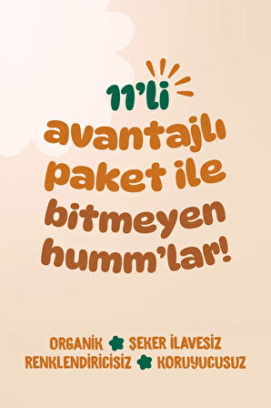 Humm Organic Organik Mix Atıştırmalık Paketi - 11 adet (11 çeşit)